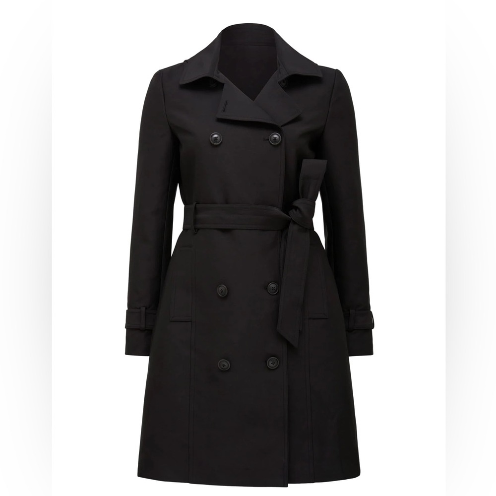 Ever New Rae Waterproof Trench Coat | Navy | Hooded | Like New